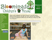 Tablet Screenshot of bloomingdalechildrenshouse.com